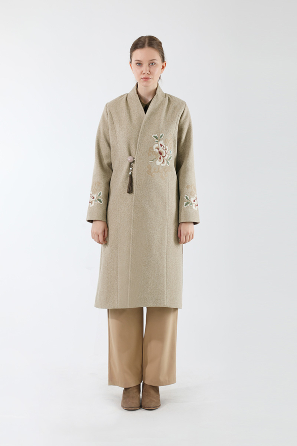 Tasseled Cachet Coat Stone - 3