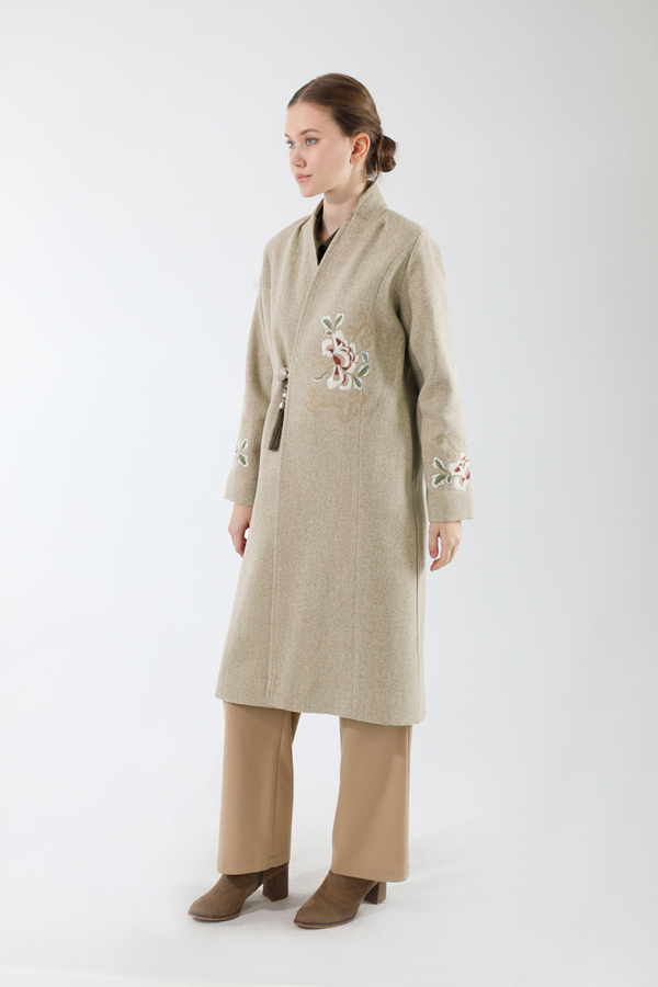 Tasseled Cachet Coat Stone - 5