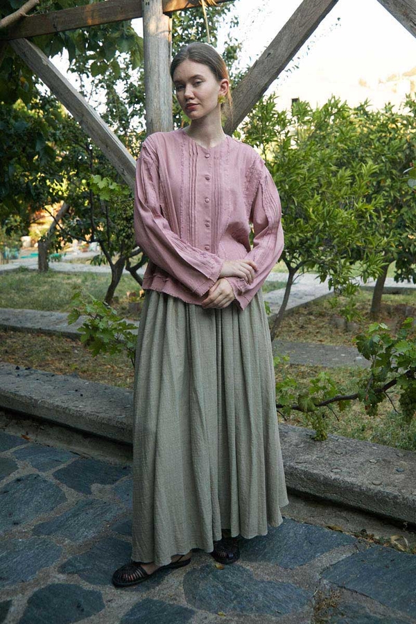 Tasselled Short Shirt Powder Pink - 3