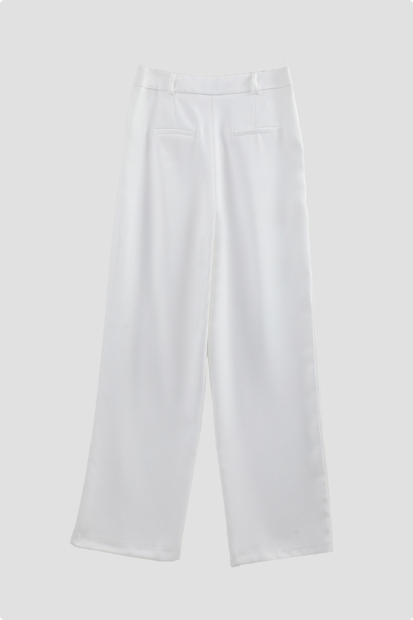 Tek Pileli Pantolon Beyaz - 8