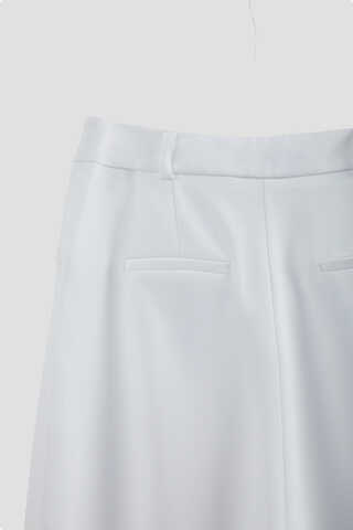 Tek Pileli Pantolon Beyaz - 10