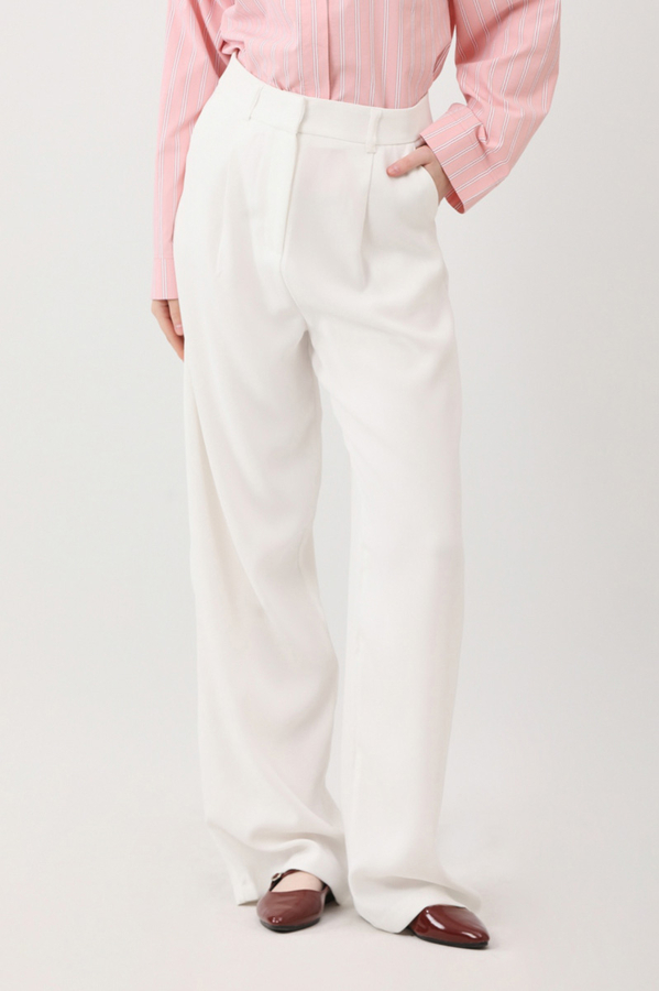 Tek Pileli Pantolon Beyaz - 12