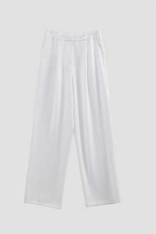 Tek Pileli Pantolon Beyaz - 2