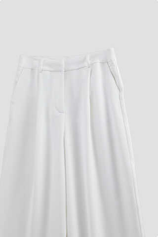 Tek Pileli Pantolon Beyaz - 6