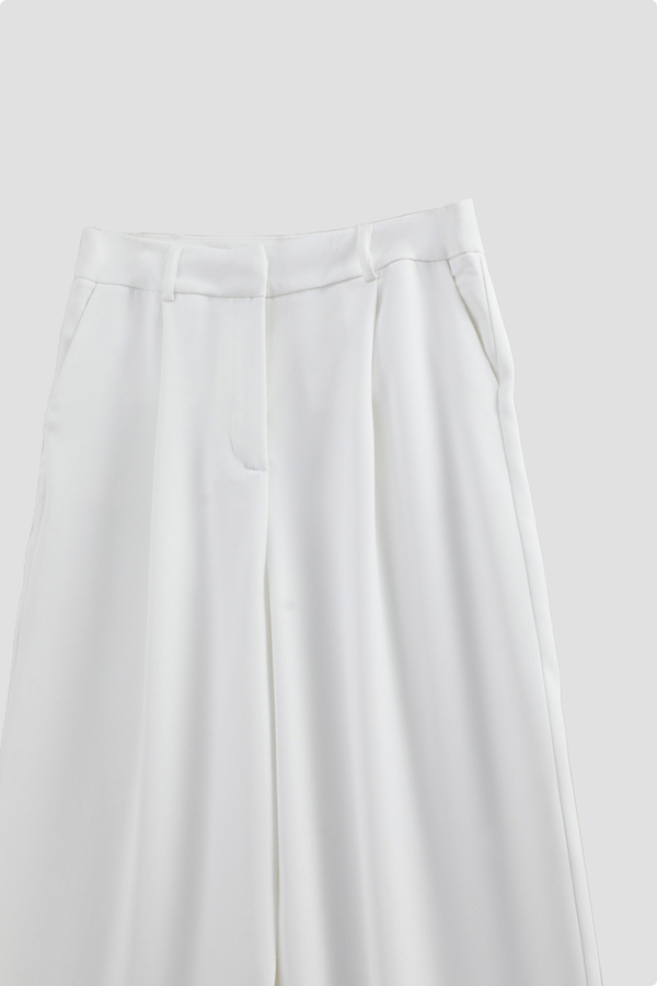 Tek Pileli Pantolon Beyaz - 6