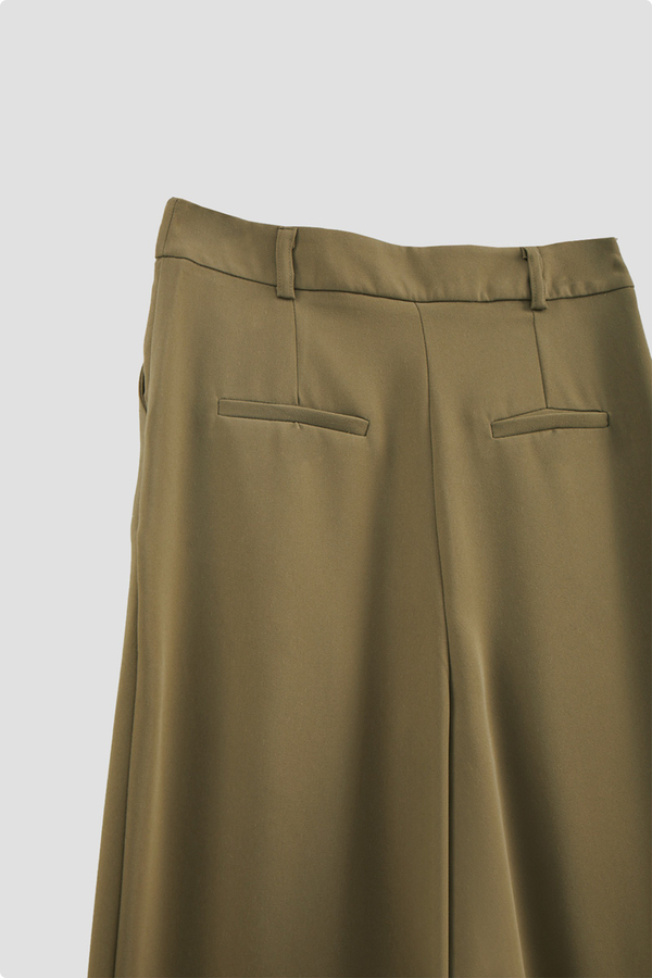 Tek Pileli Pantolon Haki - 7