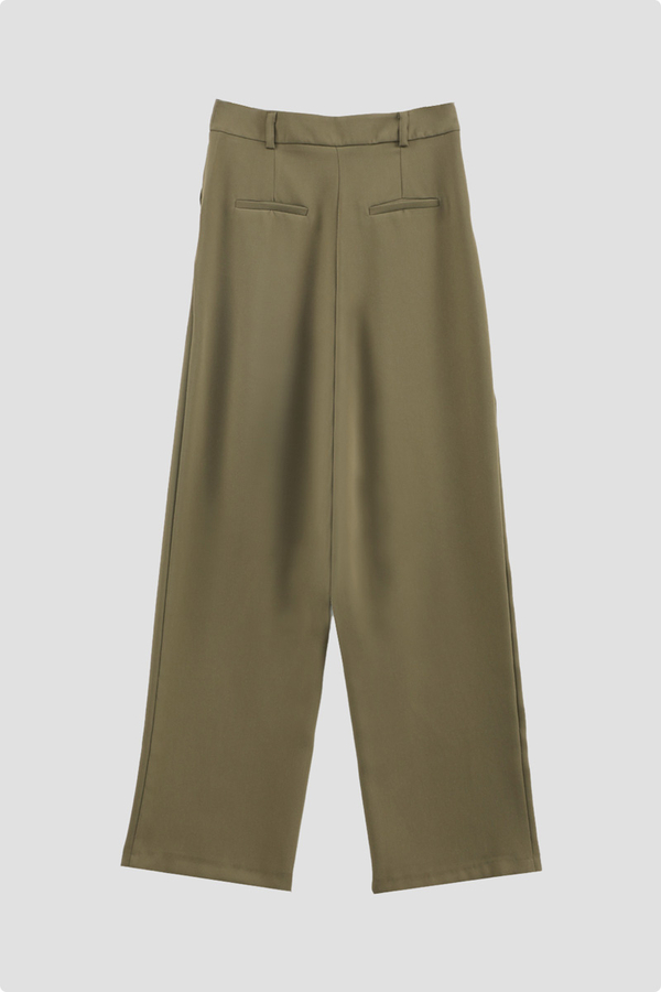 Tek Pileli Pantolon Haki - 9