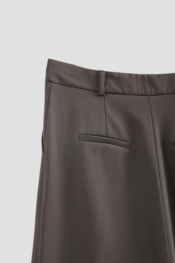 Tek Pileli Pantolon Kahverengi - 7