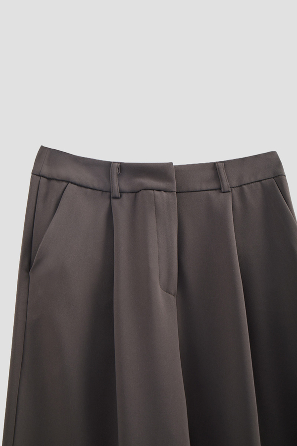 Tek Pileli Pantolon Kahverengi - 5