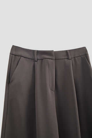 Tek Pileli Pantolon Kahverengi - 5