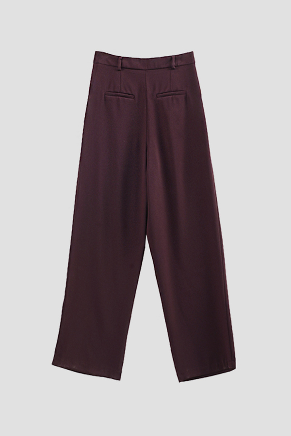 Tek Pileli Pantolon Mürdüm - 7