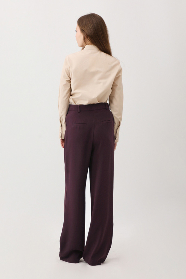 Tek Pileli Pantolon Mürdüm - 13