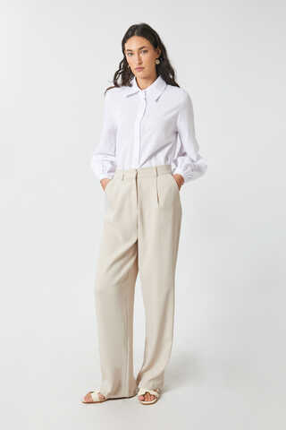 Tek Pileli Pantolon Taş - 4