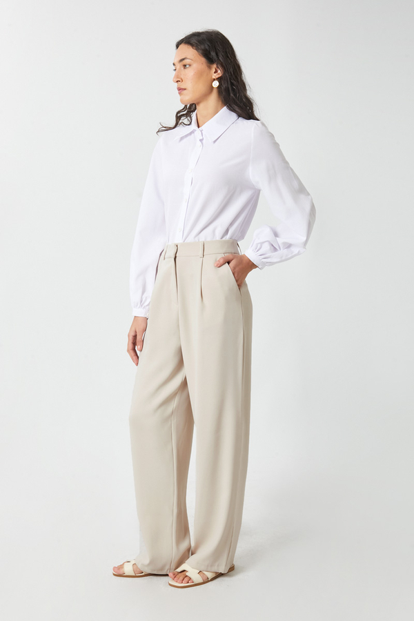 Tek Pileli Pantolon Taş - 12