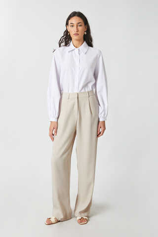 Tek Pileli Pantolon Taş - 1