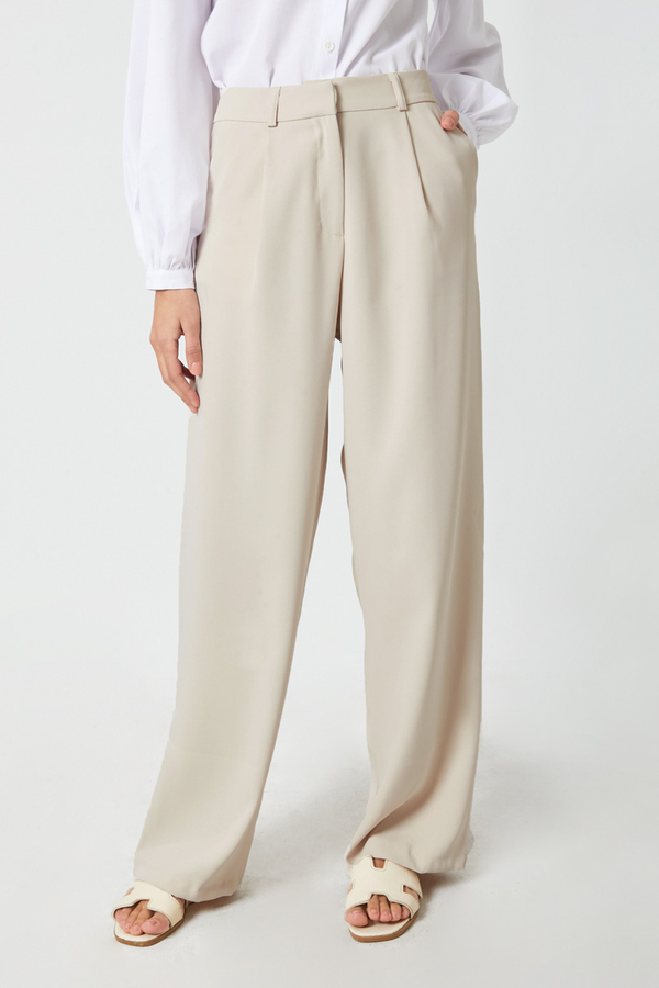 Tek Pileli Pantolon Taş - 5