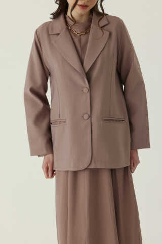 Tencel Blazer Jacket Vizon - 3