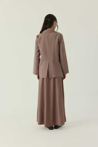 Tensel Blazer Ceket Vizon - 4