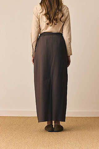 Tensel Klasik Etek Kahverengi - 8