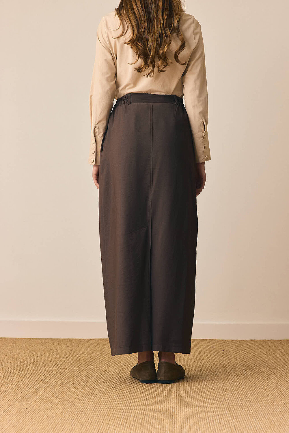 Tensel Klasik Etek Kahverengi - 8