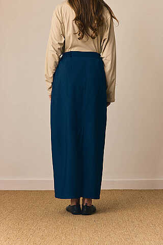 Tensel Klasik Etek Lacivert - 6