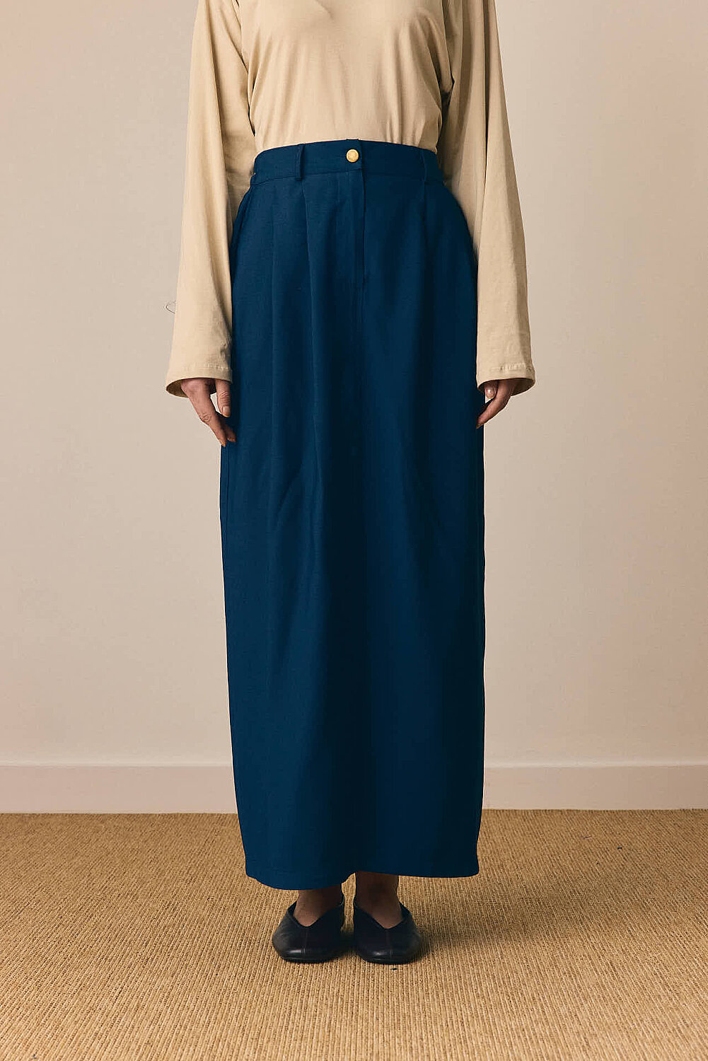 Tensel Klasik Etek Lacivert - 4