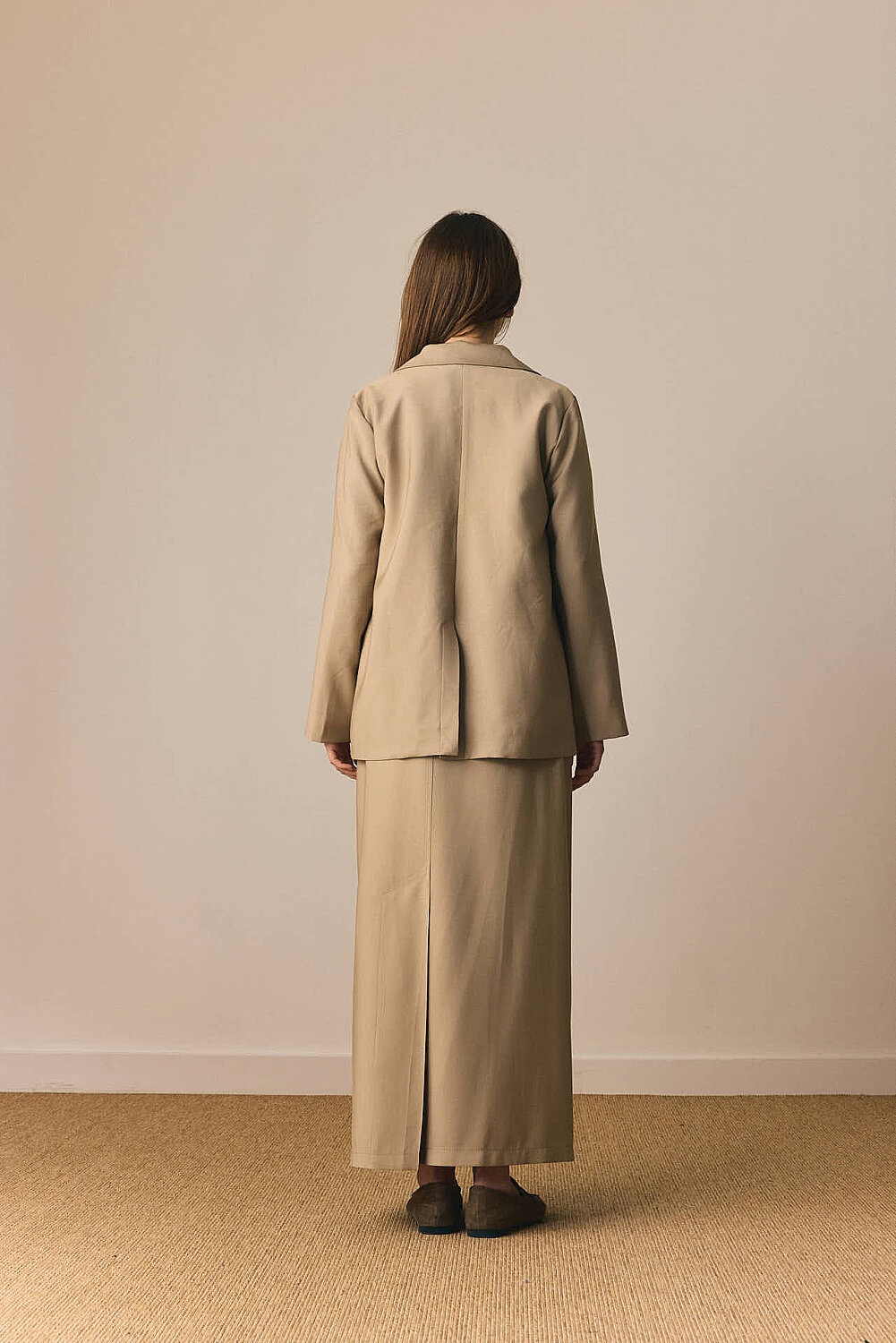 Tensel Klasik Etek Soft Haki - 7