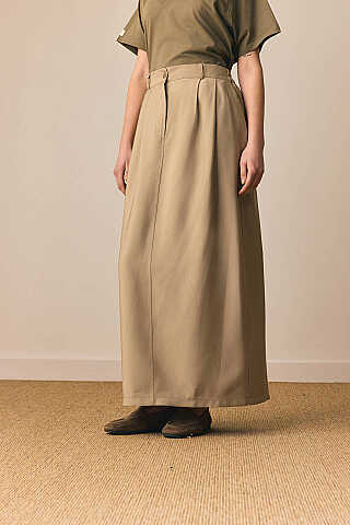Tensel Klasik Etek Soft Haki - 5