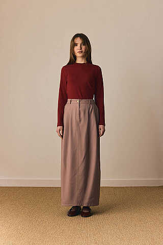 Tensel Klasik Etek Vizon - 1