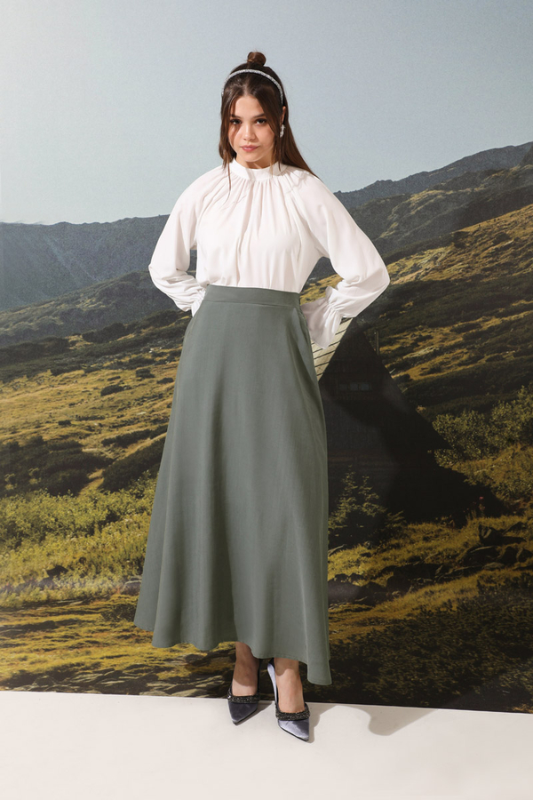 Tensel Kloş Etek Antrasit - 4