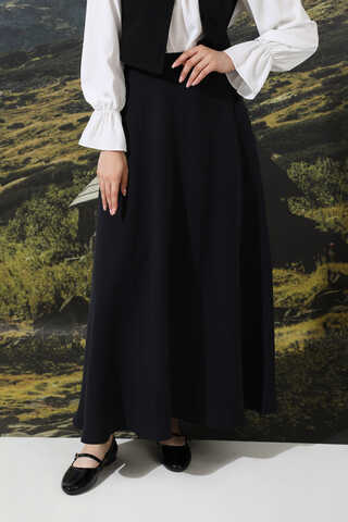 Tensel Kloş Etek Siyah - 1