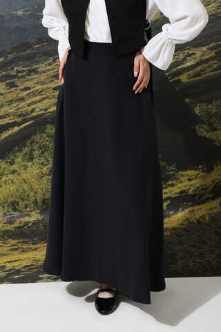 Tensel Kloş Etek Siyah - 2