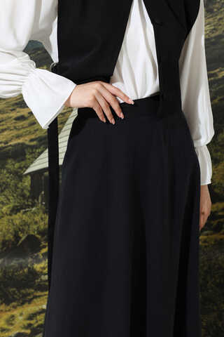 Tensel Kloş Etek Siyah - 3