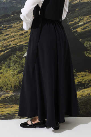 Tensel Kloş Etek Siyah - 4