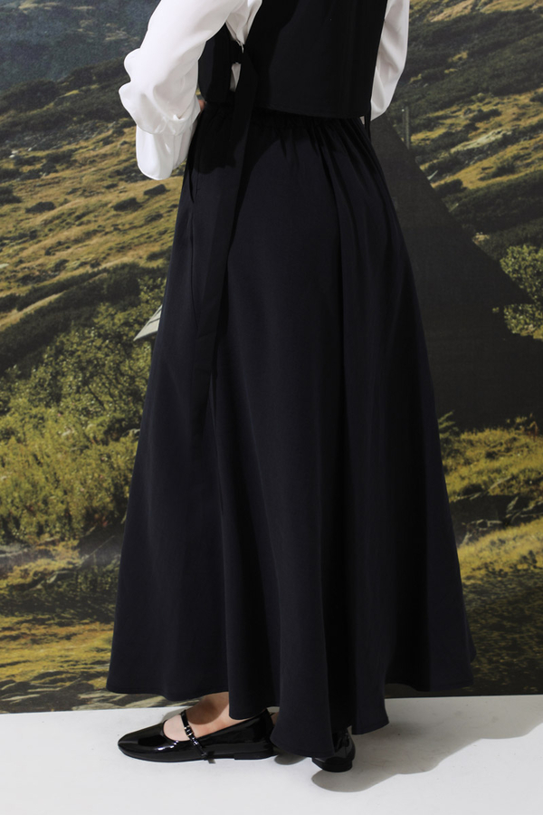 Tensel Kloş Etek Siyah - 4