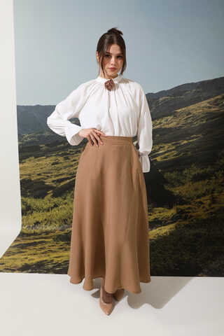 Tensel Kloş Etek Somon - 5