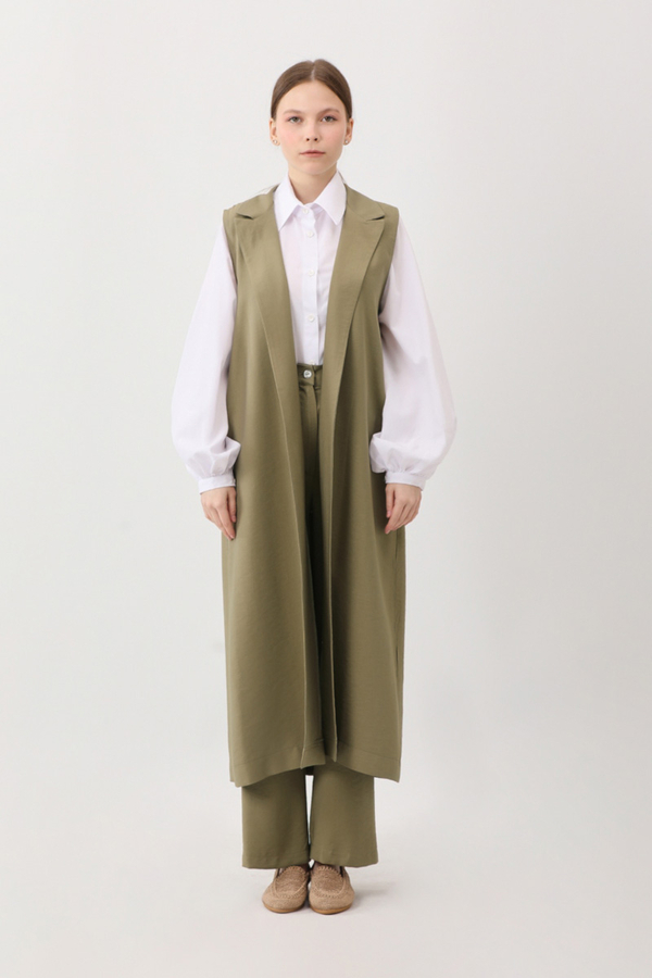 Tensel Yelekli Pantolon Takım Haki - 4