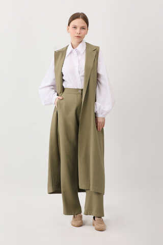Tensel Yelekli Pantolon Takım Haki - 1