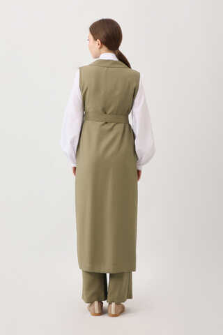 Tensel Yelekli Pantolon Takım Haki - 12