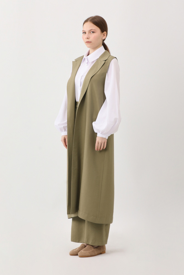 Tensel Yelekli Pantolon Takım Haki - 5