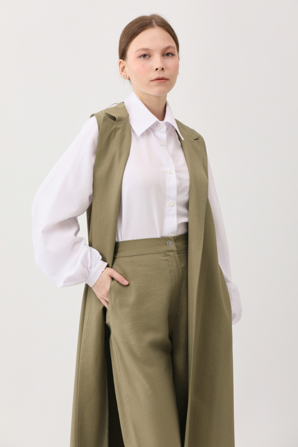 Tensel Yelekli Pantolon Takım Haki - 6