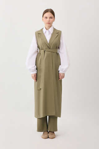 Tensel Yelekli Pantolon Takım Haki - 7