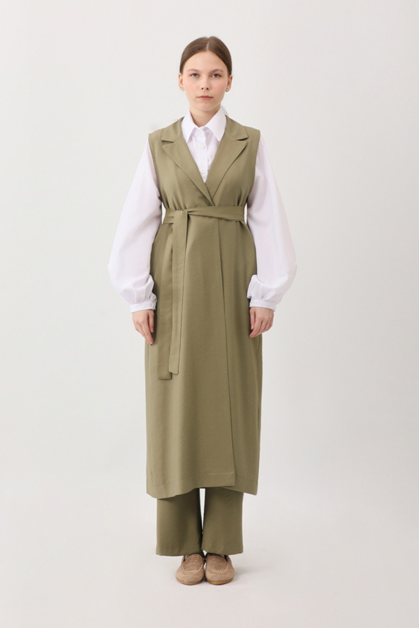 Tensel Yelekli Pantolon Takım Haki - 7