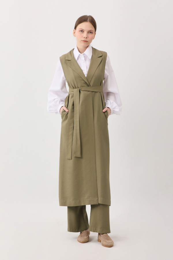 Tensel Yelekli Pantolon Takım Haki - 3