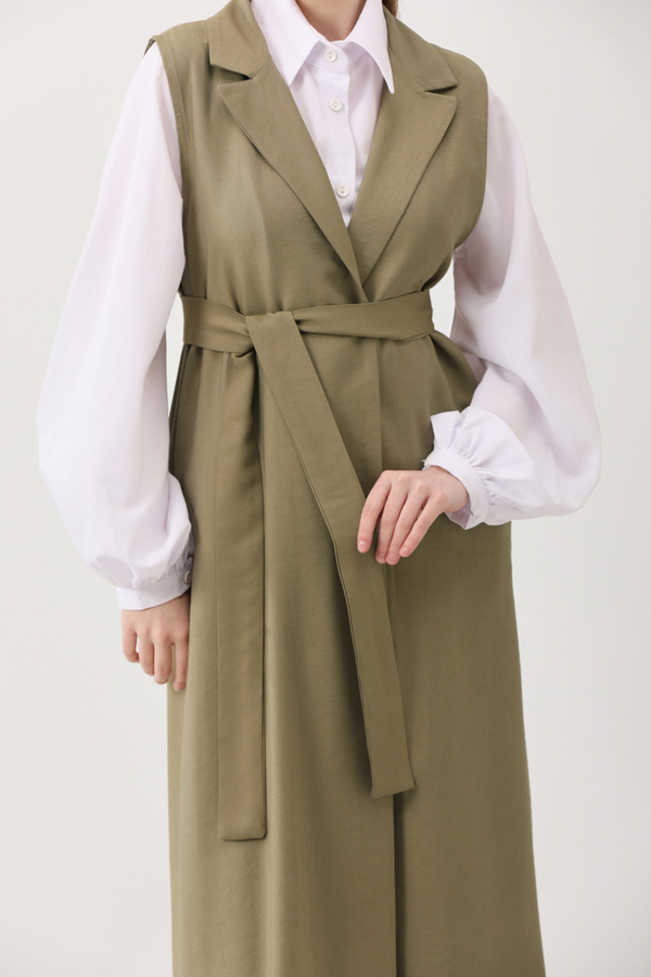 Tensel Yelekli Pantolon Takım Haki - 11