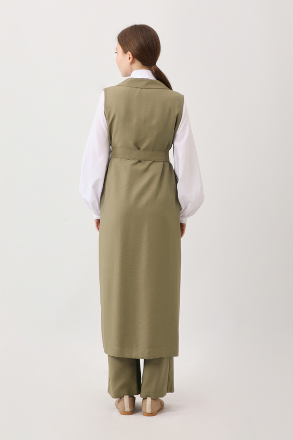 Tensel Yelekli Pantolon Takım Haki - 12