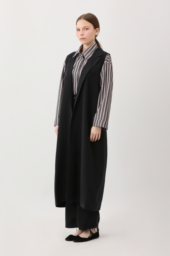 Tensel Yelekli Pantolon Takım Siyah - 5