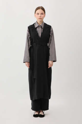 Tensel Yelekli Pantolon Takım Siyah - 9