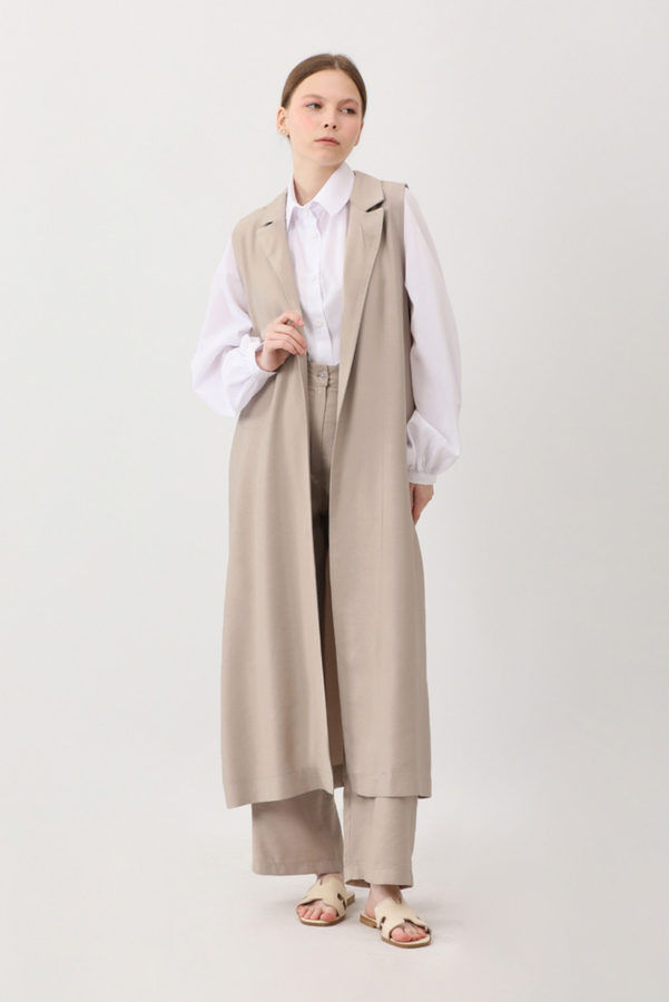 Tensel Yelekli Pantolon Takım Taş - 4