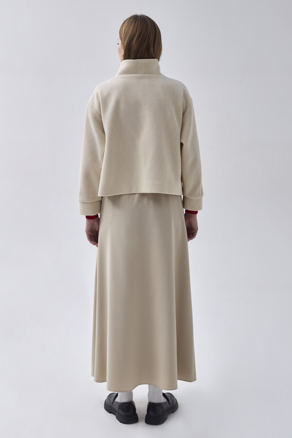 Textured Stripe Jacket Ecru - 10